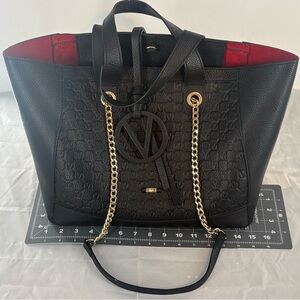 Valentino By Mario Valentino Sophie Medallion Leather Tote Bag With Strap
